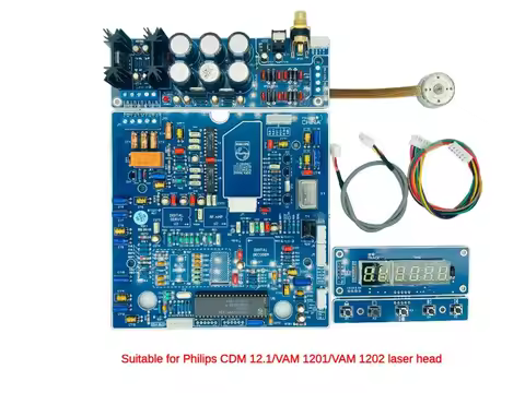 CD Turntable Board with Display Board Power Supply Coaxial, Fiber, IIS Output To Philips CDM12.1/VAM