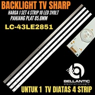 SHARP 43 INCH LED TV BACKLIGHT LC-43LE2851 SHARP 43 INCH TV BACKLIGHT