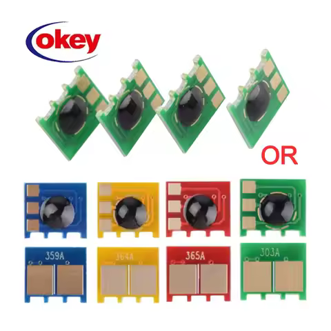 4pcs 30K 828A CF358A CF359A CF364A CF365A Image Drum Chip for HP Color LaserJet Enterprise M880 M855