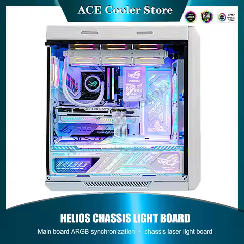 RGB Mirror PC Case Backplate Panel Light Board 4 In 1 For ROG Strix Helios GX601 MOD Gamer Gaming De