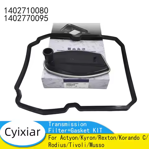 1402710080 1402770095 New Transmission Filter+Gasket KIT For Actyon/Kyron/Rexton/Korando C/Rodius/Ti