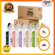 [1 CTN 6 PACK] ENRICH Tofu Premium Super Clumping Cat Litter sand Tofu 7L_ Wangi Pasir Kucing Toufu 