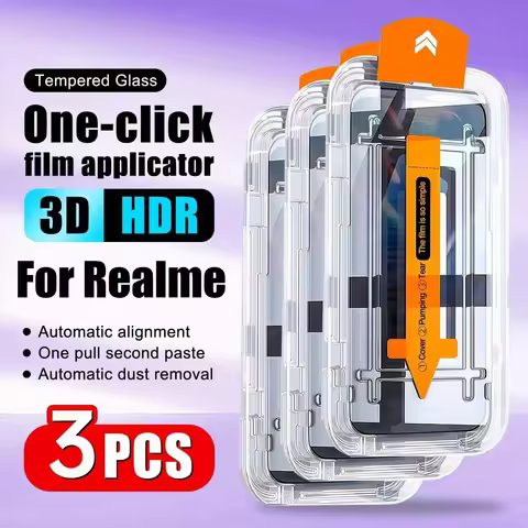 3PCS Screen Film for Realme 15 Pro One Click Application Screen Film for Realme 15,C71,GT 7,GT 7 Pro