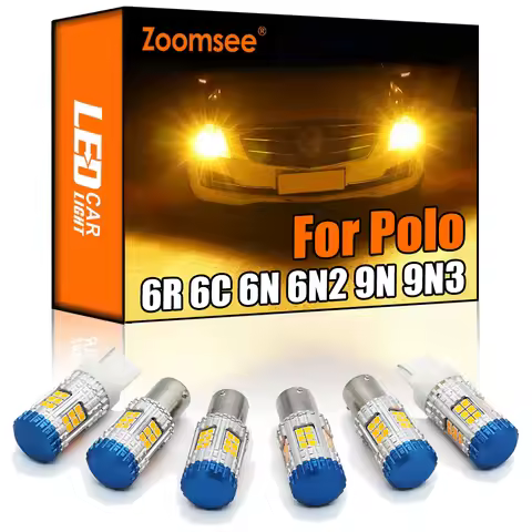 Zoomsee Canbus For VW POLO 6R 6C 9N 9N3 6N 6N1 6N2 1994-2017 No Hyper Flash Error Auto Lamp LED Turn