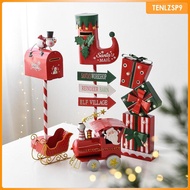 [tenlzsp9] Christmas Mailbox Statue Letter Box Sculpture Decorative Housewarming Gift Home