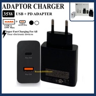 Charger Adapter For SMSNG 35W USB + PD Adapter Super Fast Charging Travel Adapter