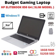 HP ELITEBOOK 850 G4 SLIM MODEL I5-6TH 16GB RAM 512GB SSD ULTRABOOK BUSINESS LAPTOP