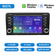 [NIPIAO] เครื่องเล่นมัลติมีเดียในรถยนต์แอนดรอยด์12 2 Din A3 8 11 P S3 2003-2012 RS3 Sportback วิทยุน