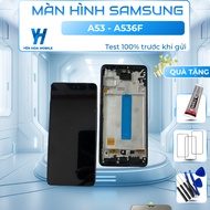 Replacement screen for samsung A53, A536F (OLED / INCELL) comes with tempered glass, glue and screws