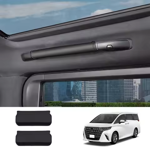 Car Roof Handle Leather Protection Pads With Sponge For Toyota ALPHARD/VELLFIRE 40 Series 2023+ Inte