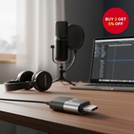 PULUZ USB-C to Lightning OTG Adapter (Black)  PULUZ Penyesuai OTG USB-C ke Lightning (Hitam)