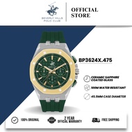Beverly Hills Polo Club BHPC Jam Tangan Lelaki Men's Rubber Quartz Watch BP3624X