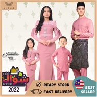 Noelle Baju Raya Family 2023 Baju Kurung Mother Child Baju Melayu Slim Fit Father Son Baby Sedondon JASMINE - DUSTY PINK 40