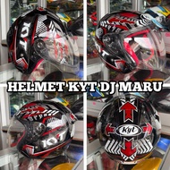 HELMET KYT DJ MARU OPEN FACE VISION 2 SINGLE VISOR HELLCAT TT COURSE NFJ TTR JET D CITY INDONESIA VI