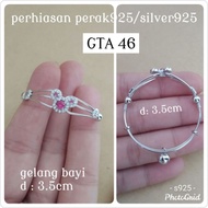 GTA 46 WHITE SILVER 925 FKA ROUND BABY BRACELET