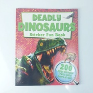Deadly Dinosaurs Sticker Fun Book Children's Dinosaur Stickers English Soft Cover 76992 {Igloobooks}