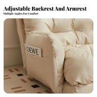 Multi-Purpose Adjustable Convertible Futon Space-Saving Design Adjustable Floor Lounger Foldable Sof