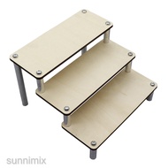 [SunnimixMY❤] Wood Shelf Table Top Retail Display Riser Toy Doll Display Collections Organizer