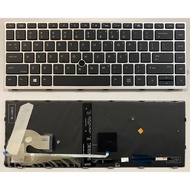 US Layout Laptop keyboard for HP EliteBook 840 G5 840 G6 846 G5 with point with backlit Silver