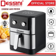 DESSINI ITALY 6L Electric Air Fryer Convection Oven Toaster Timer Oil Free Roaster Breakfast Machine