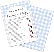 5" x 7" Baby Shower Prediction Cards – 30 pcs Baby Predictions and Advice Cards for Guests, Thick Ca