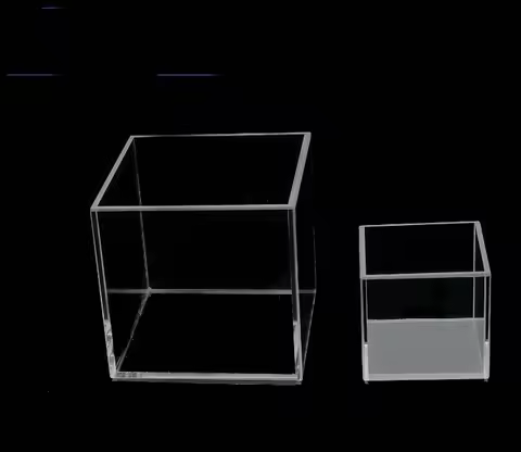 22.5ml 32.5*35*35mm 30mm path length Five sides clear cubic optical glass cuvette cell
