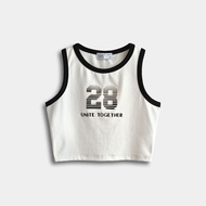 HI STYLE - Women Sleeveless Crop Top - White - FVG510591