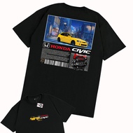 KARIMAKE Kaos Baju Mobil HONDA CIVIC FERIO EK9 TYPE R JDM V2 - V1 HITAM, S S-5XL