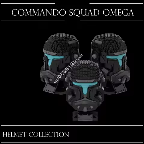 842pcs MOC Helmet commando Squad Omega Star Battle Model Building blocks Modular Kids Assemble DIY B