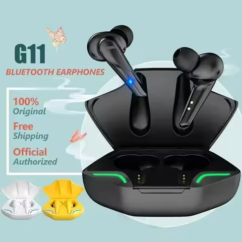G11 TWS Gaming Earbuds Wireless Bluetooth Earphones With Mic Bass Audio Sound Positioning 9D Stereo 