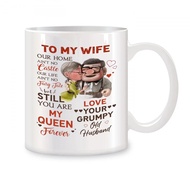 To My Wife  Mugs For Wedding Gifts for Wife from Husband Birthday Novelty Coffee Ceramic Tea Cups Wh