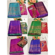 Semi Kanjipuram Pattu Saree With Stone Work
