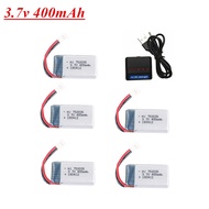 3.7V 400mAh Lipo Battery and Battery charger for X4 H107 H31 KY101 E33C E33 U816A V252 H6C RC Drone