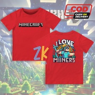 Minecraft I Love Miners Children's T-shirt / Minecraft I Love Miners Children's T-shirt / Minecraft 