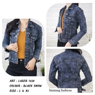 Bntg - Jaket Denim Wanita Blitz Kekinian Soft Jeans Premium - High Quality - Terbaru dan Termurah 20