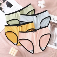 Women's panties bow knot mid-waist girl cute sexy panties panties