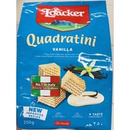 250g Loacker Vanilla Quadratini Wafer Cookies