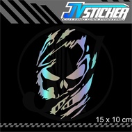 Skull sticker skull punisher logo cutting motorbike sticker