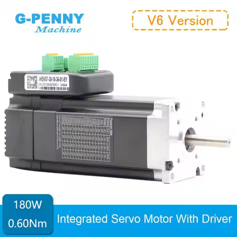 JMC 3000rpm 180w Integrated Servo Motor With Driver 0.60Nm 6.0A Mini Servo Motor & Driver IHSV57-30-