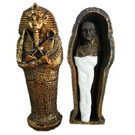 Resin Egypt Mummy Figurine Model Statue Miniature Egyptian King Sandplay Decor HF346