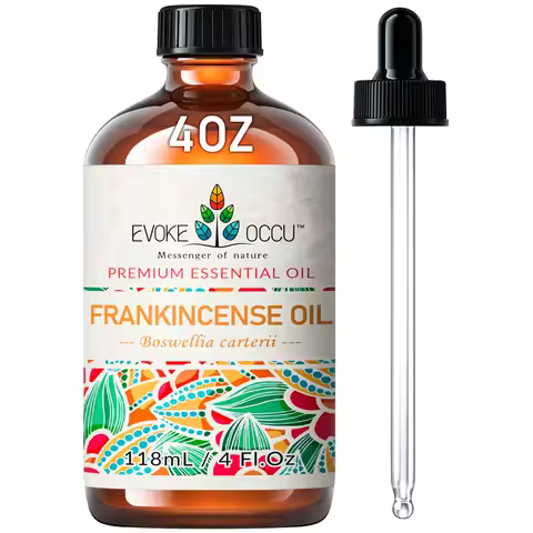 EVOKE OCCU 118ML/4 Fl.Oz. Essential Oils, Premium Frankincense Plant Oil for Diffuser, Massage, Skin