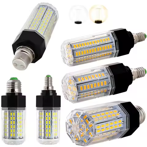 Dimmable Led Corn Light Bulbs E27 E14 B22 Lamp Chandelier Home 30w Decorative 360/degree 80leds Cold