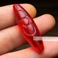 Handmade เนปาลเก่า Lapis Lazuli สีฟ้า < Ne1> ลูกปัดสีแดง Lucky Charm ลูกปัดลูกปัดหลอดลูกปัดสําหรับเค