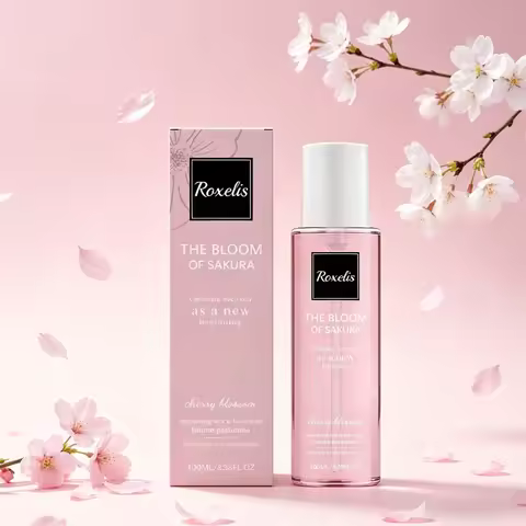 Roxelis 100ml Sakura Body Fragrance Spray Soft, fresh hair, sakura fragrance, light fragrance linger