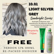 Bliss Point Sunbright Series 10.01 + Verdon 12% Re-packed Oxidizer  - Light Silver Grey Sunbright Se