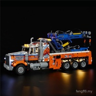 YEABRICKS Serasi dengan 42128 Trak Tunda Tugas Berat Lampu LED Set Mekanikal Siri Bandar Pencahayaan