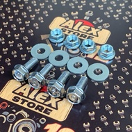 4 PCS UNIVERSAL FRONT REAR MOTORCYCLE NUMBER PLATE BOLTS/ FRONT REAR MOTORCYCLE NUMBER PLATE BOLTS U