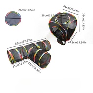 Outdoor Mesh Cat Tunnel Foldable Summer Cat Tent Toy Pet Channel Can Be Combined Pet Tunnel Fully Tr