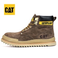 CAT ผู้ชายรองเท้าบูตสบายๆ รองเท้าผิววัว Retro รองเท้ารถจักรยานยนต์กลางแจ้ง Caterpillar รองเท้าปีนเขา