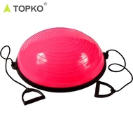 TOPKO Half Ball Diameter: 58cm MULTIPURPOSE Two workout FLAT BASE & YOGA BALL 660Lbs PORTABLE DESIGN